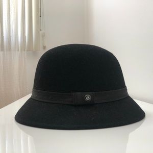 Brixton Black Wool Bucket Hat Small